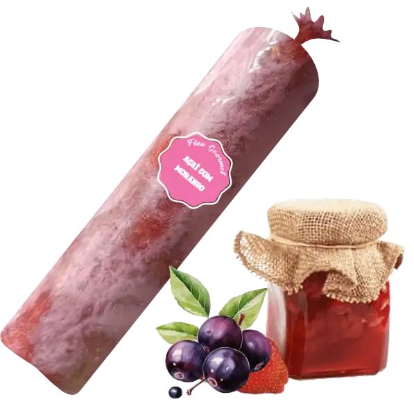 Flau Gourmet Sabor Açaí com Geleia de Morango 140g