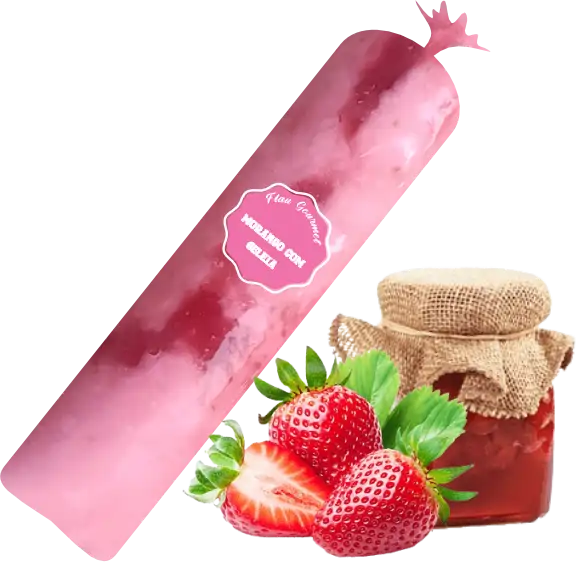 Flau Gourmet Sabor Morango e Geleia de Morango 140g